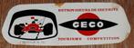 Vintage sticker Geco retroviseurs spiegels retro autocollant, Collections, Comme neuf, Voiture ou Moto, Enlèvement ou Envoi
