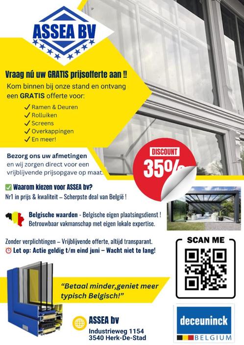 deceuninck en Aluk ramen nergens goedkoper !, Doe-het-zelf en Bouw, Raamkozijnen en Schuifdeuren, Zo goed als nieuw, Overige materialen
