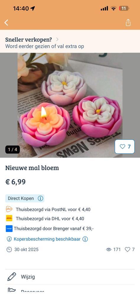 Nieuwe kaars mallen te koop, Huis en Inrichting, Woonaccessoires | Kandelaars en Kaarsen, Nieuw, Kaars, Verzenden