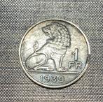 Belgie 1 FR 1939, Postzegels en Munten, Ophalen of Verzenden, Overig, Losse munt