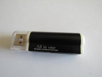 4-in-1 kaartlezer voor (micro) SD USB 2.0 nieuw beschikbaar voor biedingen