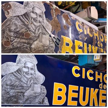  Emaille reclamebord De Beukelaar 1933   beschikbaar voor biedingen