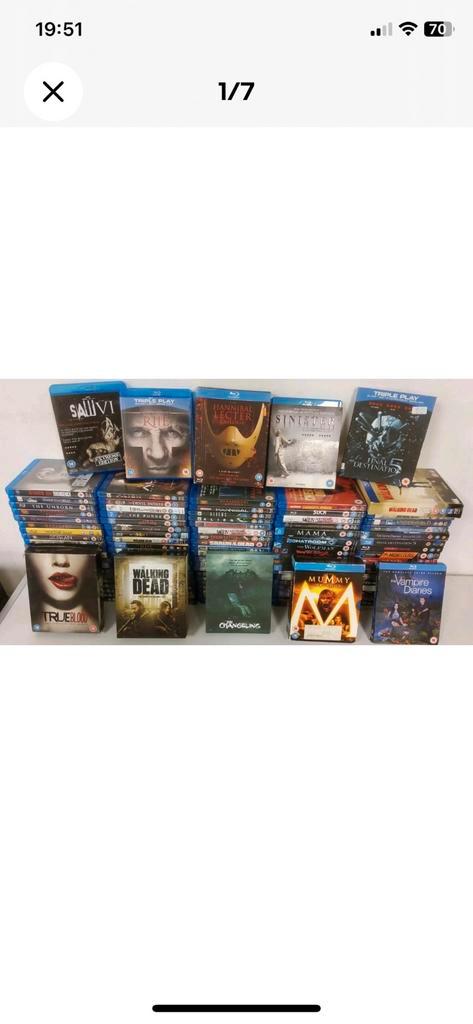 106 x Horror Blu-ray, Cd's en Dvd's, Blu-ray, Verzenden