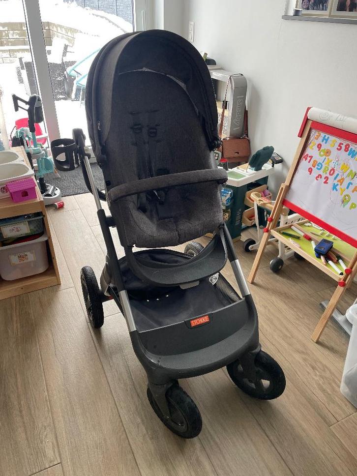 Poussette stokk, Kinderen en Baby's, Kinderwagens en Combinaties, Gebruikt, Kinderwagen, Overige merken, Luchtbanden, Met reiswieg