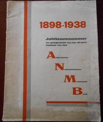 Boek Jubileum 1898-1938 ANMB Molenaars Bond Molen Windmolen