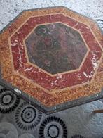 Marmeren salontafel, Huis en Inrichting, Ophalen, 50 tot 75 cm, Zo goed als nieuw, Overige vormen