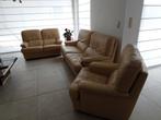 Salon beige driezit tweezit en aparte zetel, Huis en Inrichting, Zetels | Zetels, Ophalen, Gebruikt