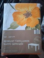 Nieuw tafelkleed van 240 cm in wit en oranje, Ophalen of Verzenden, Nieuw, Oranje, Tafelkleed of Tafelzeil