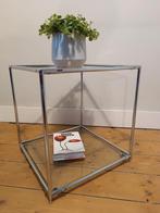 Bijzettafel Cadovius Abstracta, vintage design, glas chroom, Ophalen of Verzenden, Glas