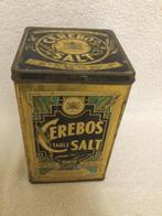 Vintage Cerebos tafelzoutblik metaal 1940, Verzenden, Gebruikt, Overige, Overige merken
