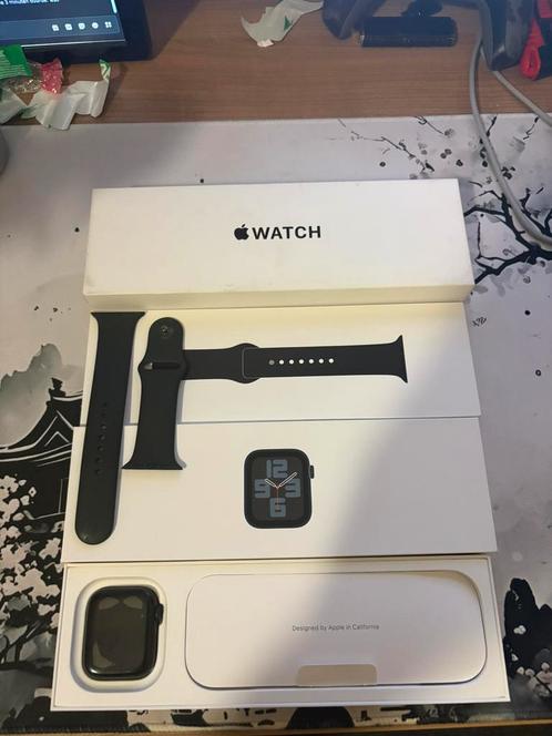 apple watch, Handtassen en Accessoires, Smartwatches, Zo goed als nieuw, iOS, Zwart, Calorieverbanding, Conditie, Hartslag, Slaap