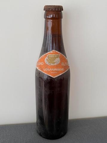 Oud vol bierflesje brouwerij Louwaege te Kortemark