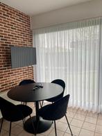 Eetkamerset zwart, Huis en Inrichting, Tafels | Eettafels, Ophalen, Gebruikt, 50 tot 100 cm, 100 tot 150 cm