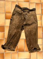 Lederen kniebroek / jachtbroek Frankonia, Kleding | Heren, Ophalen of Verzenden, Zo goed als nieuw, Maat 48/50 (M), Bruin