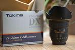 Tokina 12/24 F4.0 DXII Nikon F, Objectif grand angle, Utilisé, Enlèvement ou Envoi, Zoom