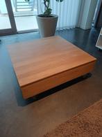 Table basse en bois robuste sur roulettes, Maison & Meubles, Teck, 100 à 150 cm, Moins de 50 cm, Carré