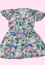 Prachtige wikkeljurk - Guess - bloemenmotief - XL, Kleding | Dames, Maat 46/48 (XL) of groter, Ophalen of Verzenden, Zo goed als nieuw