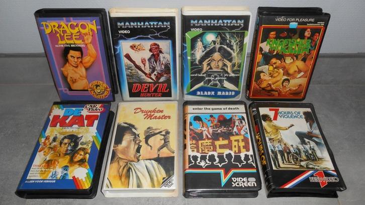 GEZOCHT - Films op VHS - videobanden - videocassettes, Cd's en Dvd's, VHS | Film, Gebruikt, Actie en Avontuur, Ophalen of Verzenden