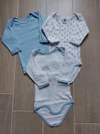 Set bodies Petit Bateau - wit/blauw - maat 3M, Enfants & Bébés, Vêtements de bébé | Taille 62, Comme neuf, Petit Bateau, Vêtements de nuit ou Sous-vêtements