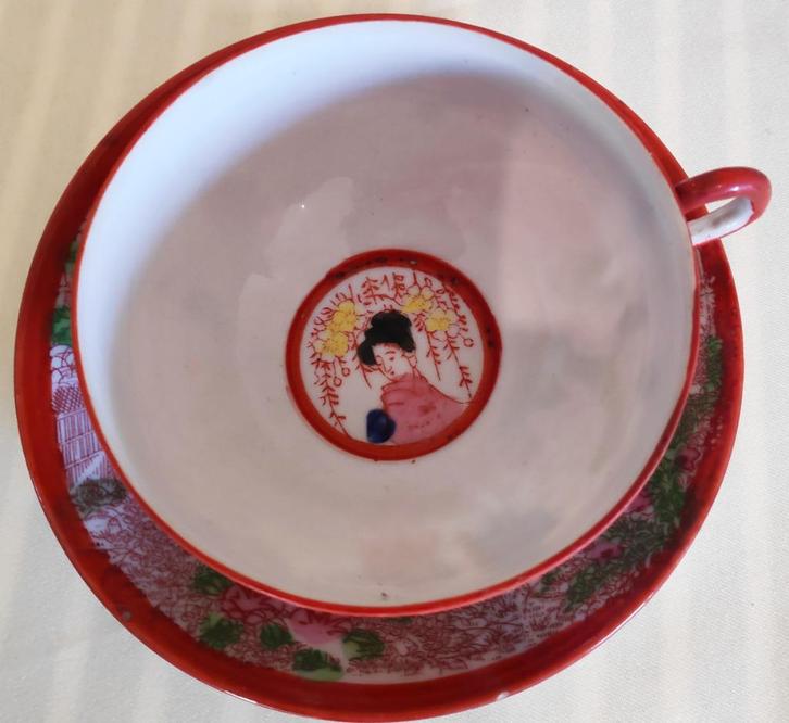 ANTIEK JAPANS THEESERVIES, Antiek en Kunst, Antiek | Servies compleet, Ophalen