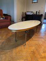 ovalen marmeren salontafel, Comme neuf, 100 à 150 cm, Autres matériaux, Ovale