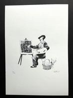 Banksy Penis painter, litho  35 X 50 cm, Ophalen of Verzenden