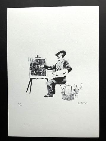 Banksy Penis painter, litho  35 X 50 cm beschikbaar voor biedingen