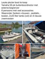 Boot 6 personen inclusief trailer, Watersport en Boten, Ophalen, Gebruikt, 50 pk of meer, Tot 6 meter