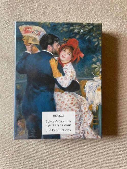 2 jeux de cartes à jouer A. Renoir NEUF emballage d'origine, Collections, Cartes à jouer, Jokers & Jeux des sept familles, Neuf