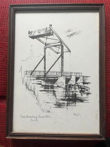 Kader kunst ets Aalst Oude Zwarte Hoek Brug Frans Wauters beschikbaar voor biedingen