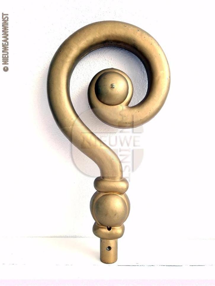 Decoratieve Sinterklaas staf - 35cm, goudkleurig, Diversen, Sinterklaas, Verzenden