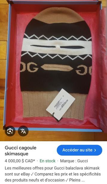 Cagoule 4000$ Gucci  beschikbaar voor biedingen