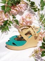Sandalen met leren hak (Spaans merk), Kleding | Dames, Ophalen of Verzenden