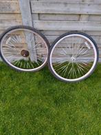 Twee gewone fiets wielen en twee mountainbike wielen, Fietsen en Brommers, Ophalen, Gebruikt, Mountainbike, Wiel
