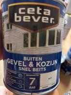 Cetabever dekkende beits wit 0,75liter, Ophalen of Verzenden, Nieuw, Materiaal