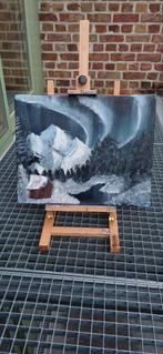Northern Lights - Bob Ross (replica, zelf geschilderd), Ophalen