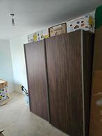 Ruime kleerkast walnoot-hout, Ophalen, Gebruikt