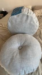Set van 2 kussens - yoga en rond, Huis en Inrichting, Woonaccessoires | Kussens, Ophalen, Nieuw, Rond