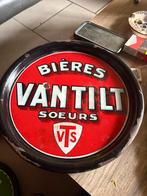 Emaille plateau bieres vantilt soeurs, Verzamelen, Biermerken, Ophalen, Gebruikt, Reclamebord, Plaat of Schild, Overige merken
