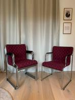 Vintage eetkamer stoelen, Ophalen, Zo goed als nieuw, Stof