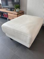 Lederen poef, Maison & Meubles, Canapés | Repose-pieds & Poufs, Rectangulaire, Enlèvement, 75 à 100 cm, Utilisé