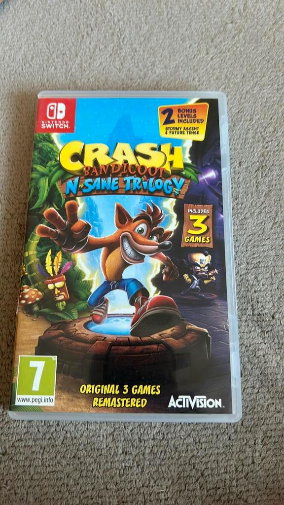 Crash Bandicoot N. Sane Trilogy, Nintendo Switch, Games en Spelcomputers, Games | Nintendo Switch, Zo goed als nieuw, Platform