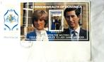 GROTE FDC HUWELIJK PRINS CHARLES MET LADY DIANA- DOMINICA, Enlèvement ou Envoi, Affranchi, Dynastie