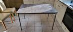 Keukentafel / Eettafel 120 / 80 cm  Blad is antracietgrijs, Ophalen, Zo goed als nieuw, Vier personen, Rechthoekig