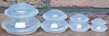 Siliconen Cupping Jars - Transparant - Uitstekende staat €15 beschikbaar voor biedingen