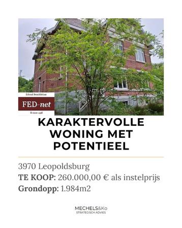 Karaktervolle woning met potentieel beschikbaar voor biedingen
