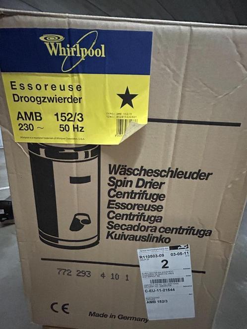 Essoreuse Whirlpool 152/3 (2800 tours/minutes), Elektronische apparatuur, Droogkasten, Gebruikt, Overige typen, Minder dan 4 kg