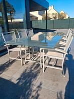 Tuinset tafel + 6 stoelen prijs o.t.k., Ophalen, Gebruikt, Tuinset