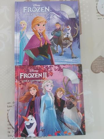 2 lees + luisterboeken + cd van frozen te koop, Enlèvement