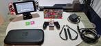 console nintendo switch :custom mario & garantie :complete, Ophalen of Verzenden, Zo goed als nieuw